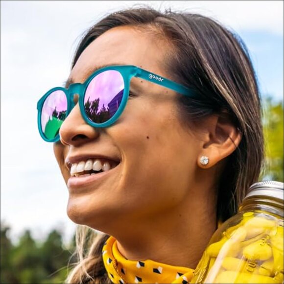 Polarized Round Sunglasses, No Slip No Bounce, Plastic Frames main image 3
